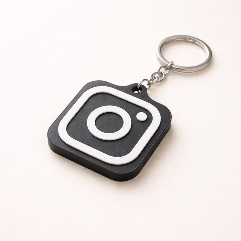 Smart NFC Instagram Keychain – Instant "Tap to Follow" Social Tag - Image 2